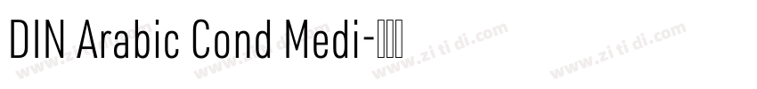 DIN Arabic Cond Medi字体转换